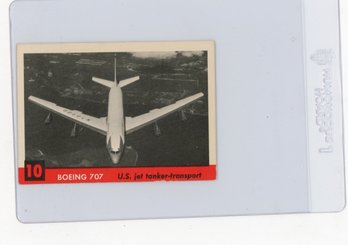 1956 Topps Jets Boeing 707 Airplane Card