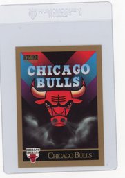 1990 Skybox Chicago Bulls Team Checklist Basketball Card