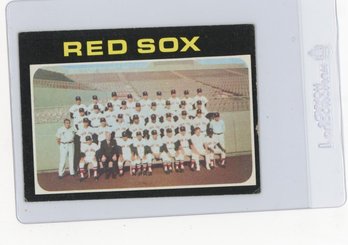 1971 Topps Boston Red Sox Team Baseball Card