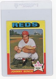 1975 Topps Johnny Bench Baseball Card