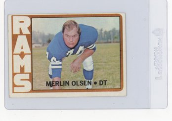 1972 Topps Merlin Olsen Football Card