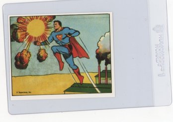 1984 Superman Gum Superman Vs. The Spies Card