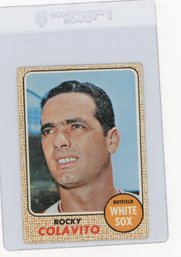 1968 Topps Rocky Colavito Baseball Card
