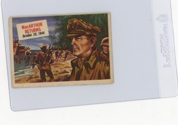 1954 Topps Scoop MacArthur Returns Card