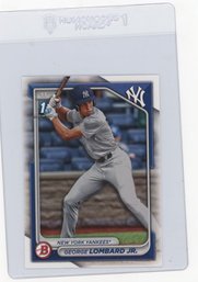 George Lombard Jr. Rookie Card 2024 Bowman Baseball Card