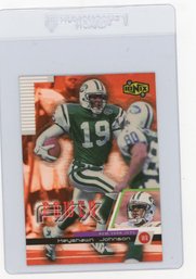 1999 Upper Deck UD Ionix Keyshawn Johnson Power F/X Football Card