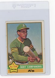 1976 Topps Bert Campaneris Baseball Card