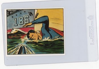 1984 Superman Gum Superman Vs. Torpedo Card