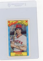 1979 Kellogg's 3-d Super Stars Dwight Evans 3-d Baseball Card