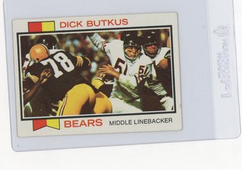 1973 Topps Dick Butkus Football Card