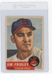 1953 Topps Jim Fridley Baseball Card