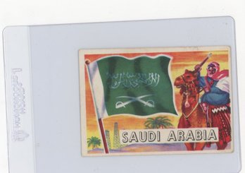 1956 Topps Flags Of The World Saudi Arabia Card