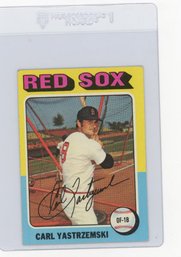 1975 Topps Carl Yastrzemski Baseball Card