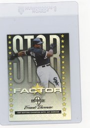 1998 Donruss Limited Exposure Sample Frank Thomas Star Factor Baseball Card