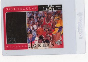 1998 Upper Deck Michael Jordan Career Collection Michael Jordan Spectacular Stats Die Cut Basketball Card