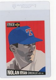 1994 Upper Deck Collector's Choice Nolan Ryan Checklist Baseball Card