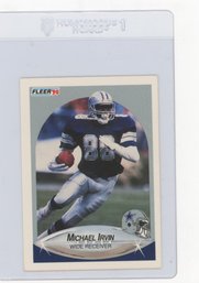 1990 Fleer Michael Irvin Football Card