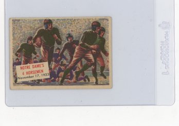 1954 Topps Scoop Notre Dame's 4 Horsemen Football Card