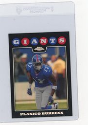 2008 Topps Chrome Plaxico Burress Refractor Football Card