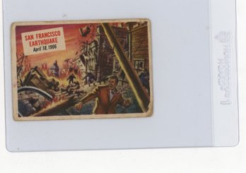 1954 Topps Scoop San Francisco Earthquake Card