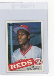 Eric Davis Rookie Card 1985 Topps Baseball Card