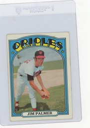 1972 Topps Jim Palmer Baseball Card
