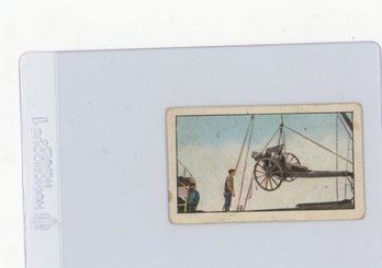 1914 Sweet Caporal World War I Field Pieces Being Taken Aboard A Transport Card