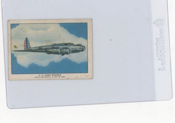 1940 Wings Cigarettes U.S. Army Bomber B-17 Airplane Card