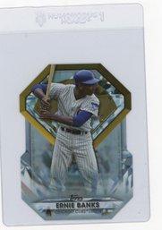 2022 Topps Ernie Banks Diamond Greats Die Cut Baseball Card