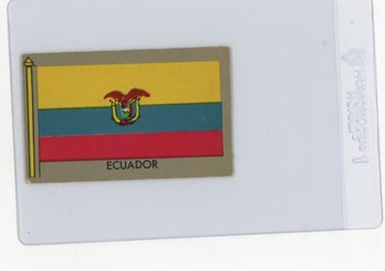 1950 Topps Parade Flags Of The World Ecuador Card