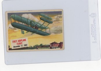 1954 Topps Scoop First Airplane Flight Card