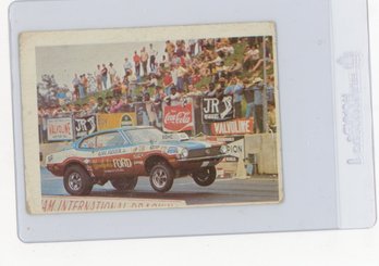 1971 Fleer AHRA Sam Auxier Jr. Drag Champs Racing Card