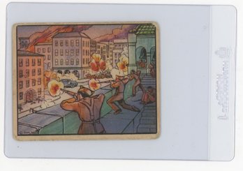 1938 Gum Inc. Horrors Of War A Battle From A Rooftop In Barcelona Card