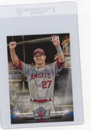 2018 Topps Mike Trout Salute Baseball Card