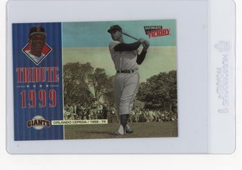 1999 Upper Deck Ultimate Victory Orlando Cepeda Tribute Baseball Card