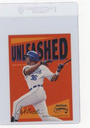 1999 Fleer Skybox Thunder Calros Beltran Unleashed Baseball Card