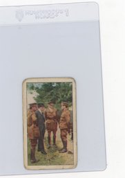 1914 Sweet Caporal World War I Sir Edward Grey Talking To His Cousin Trooper Monk Mason Card