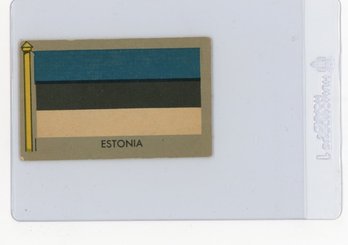 1950 Topps Parade Flags Of The World Estonia Card