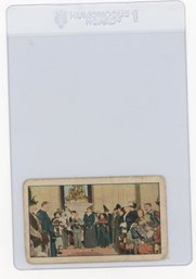 1914 Sweet Caporal World War I Queen Victoria Of Spain Distributes Clothes Card