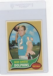 1970 Topps Bob Griese Football Card