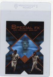 1997 Upper Deck SP Gary Sheffield Special FX Die Cut Baseball Card