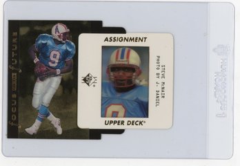 1996 Upper Deck SP Steve McNair Focus On The Future Die Cut Football Card