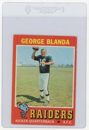1971 Topps George Blanda Football Card