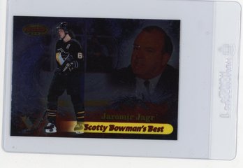 1998 Bowman's Best Jaromir Jagr Scotty Bowman's Best Hockey Card