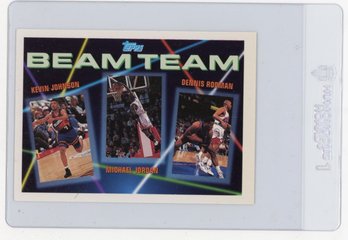 1993 Topps Stadium Club Kevin Johnson Michael Jordan Dennis Rodman Beam Team Basketball Card