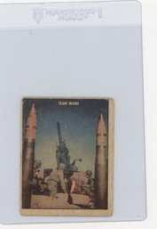 1950 Topps Freedom's War Team Work Training For Combat U.S. Army Card