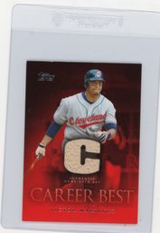 2009 Topps Victor Martinez Career Best Game Used Bat Baseball Card