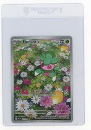 2026 Pokemon Mega Evolution Pitch Black Fomantis Full Art Secret Rare Holo Pokemon Card