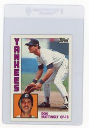 1984 Topps Don Mattingly Baseball Rookie Card