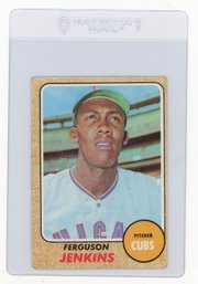 1968 Topps Ferguson Jenkins Baseball Card